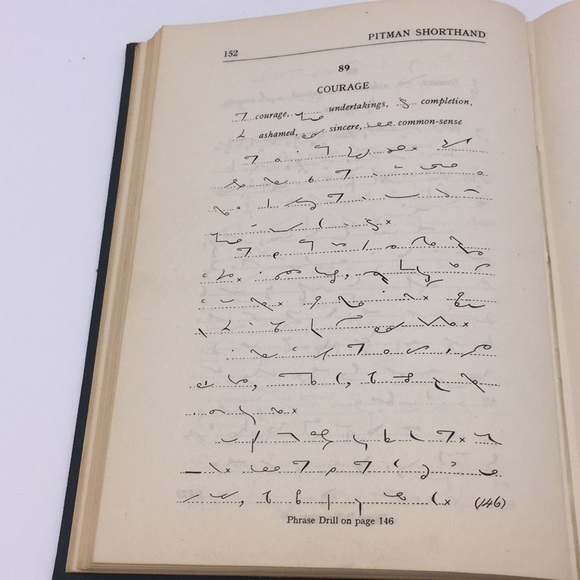 Vintage Pitman Shorthand Dictation Course Textbook Hardcover - Picture 8 of 11